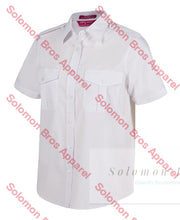 Load image into Gallery viewer, Epaulette Shirt Ladies Short Sleeve - Solomon Brothers Apparel

