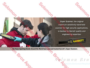 Garrett Super Scanner Metal Detector - Solomon Brothers Apparel