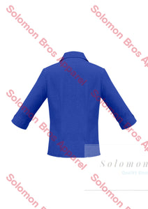 Haven Ladies 3/4 Sleeve Blouse Electric Blue - Solomon Brothers Apparel