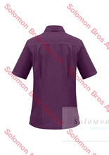 Load image into Gallery viewer, Haven Ladies Short Sleeve Overblouse Grape - Solomon Brothers Apparel
