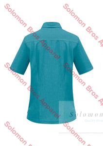 Haven Ladies Short Sleeve Overblouse Teal - Solomon Brothers Apparel