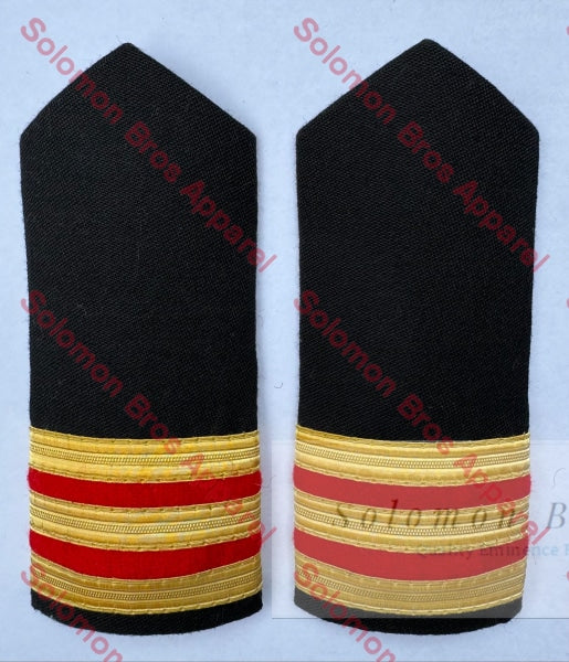 Medical Hard Epaulettes - Merchant Navy Shoulder Insignia