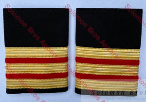 Medical Soft Epaulettes 3 Bar - Merchant Navy Shoulder Insignia