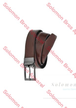 Load image into Gallery viewer, Mens Leather Reversible Belt - Solomon Brothers Apparel
