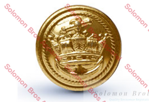 Merchant Navy Button Gold Hard Board - Solomon Brothers Apparel