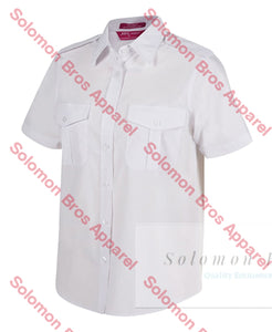 Merchant Navy Epaulette Shirt Ladies Short Sleeve - Solomon Brothers Apparel