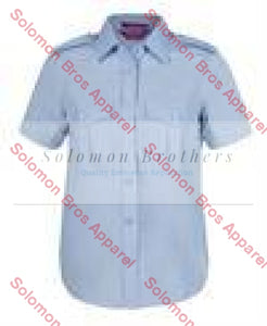 Merchant Navy Epaulette Shirt Ladies Short Sleeve - Solomon Brothers Apparel