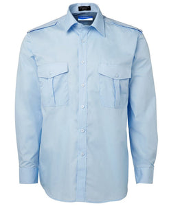 Merchant Navy Epaulette Shirt Mens Long Sleeve - Solomon Brothers Apparel
