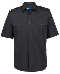Merchant Navy Epaulette Shirt Mens Short Sleeve - Solomon Brothers Apparel