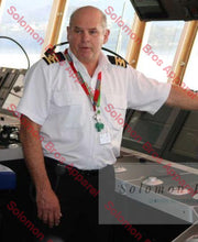 Load image into Gallery viewer, Merchant Navy Epaulette Shirt Mens Short Sleeve - Solomon Brothers Apparel
