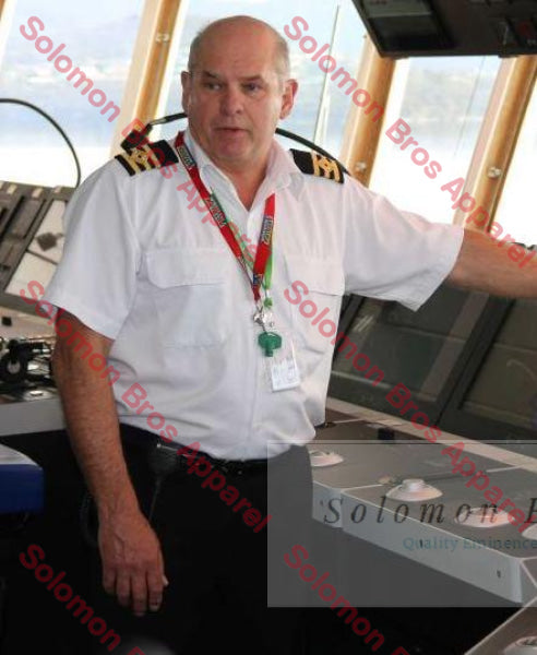 Merchant Navy Epaulette Shirt Mens Short Sleeve - Solomon Brothers Apparel