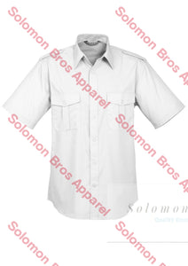 Merchant Navy Epaulette Shirt Mens Short Sleeve - Solomon Brothers Apparel