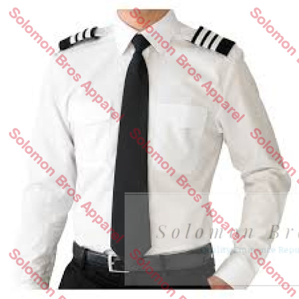 Pilot Shirts Epaulette Mens Long Sleeve RMIT - Solomon Brothers Apparel
