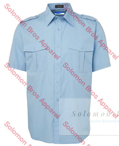 Pilot Shirts Epaulette Mens Short Sleeve - Solomon Brothers Apparel