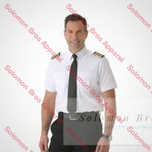 Load image into Gallery viewer, Pilot Shirts Epaulette Mens Short Sleeve - Solomon Brothers Apparel
