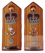 Load image into Gallery viewer, R.A.N. Commodore Medical Surgeon Shoulder Board - Solomon Brothers Apparel
