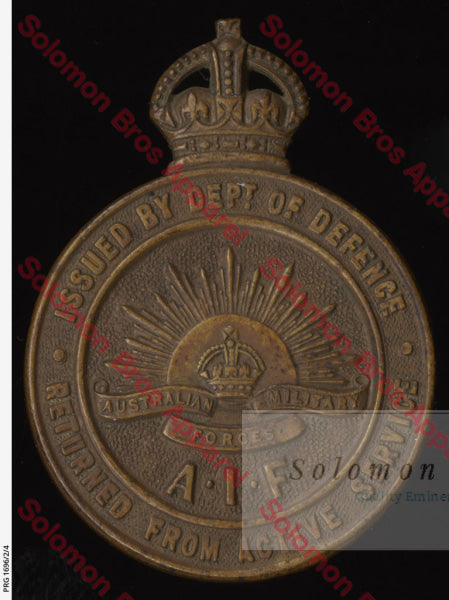 Returned From Active Service Badge ( Current, WWI & WWII ) - Solomon Brothers Apparel