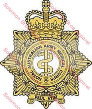 Load image into Gallery viewer, Royal Australian Army Medical Corps Cap Badge - Solomon Brothers Apparel
