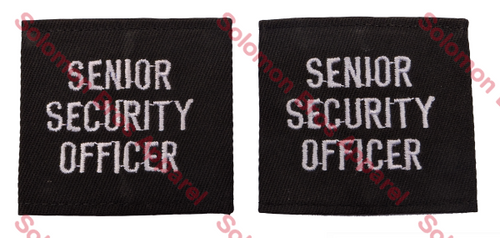 Senior Security Officer Epaulette Slide - 1/2 Length - Solomon Brothers Apparel
