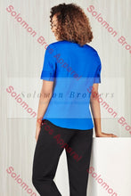 Load image into Gallery viewer, Sorrento Care Ladies Short Sleeve Blouse - Solomon Brothers Apparel
