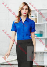 Load image into Gallery viewer, Sorrento Ladies Short Sleeve Blouse - Solomon Brothers Apparel
