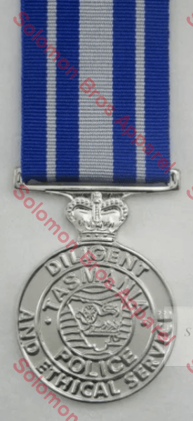 Tasmanian Police Diligent & Ethical Service Medal Medals