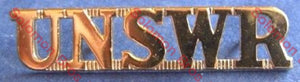 University Of Nsw Regiment Badge Shoulder Medals