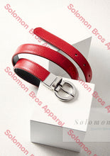 Load image into Gallery viewer, Womens Leather Reversible Belt - Solomon Brothers Apparel
