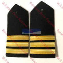 Load image into Gallery viewer, 3 Bar Gold Lace Hard Epaulettes - Solomon Brothers Apparel
