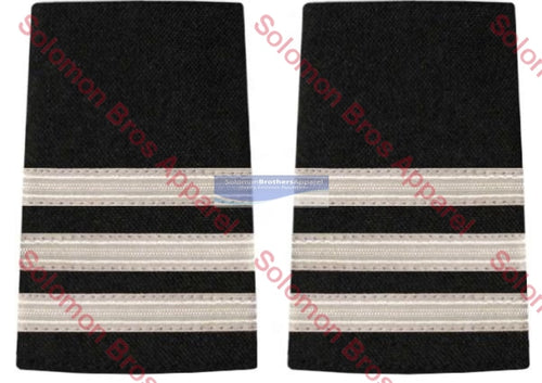 3 Bar Silver Lace Soft Epaulettes - Solomon Brothers Apparel