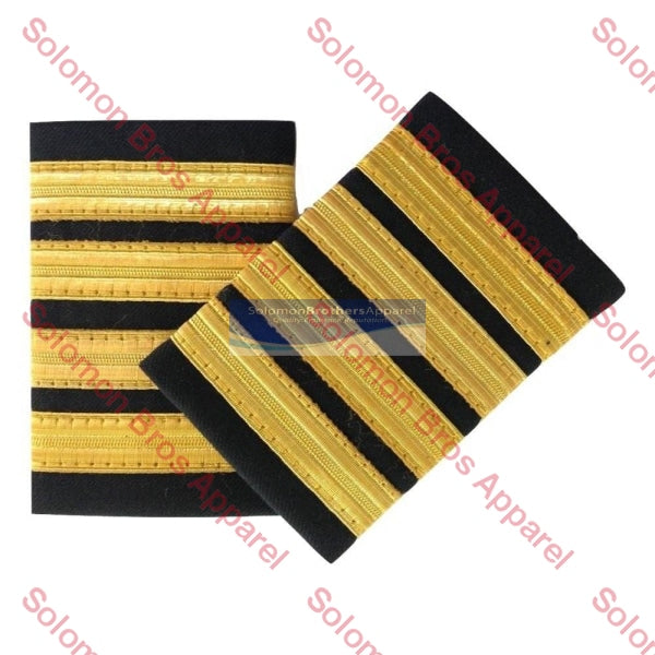 4 Bar Gold Lace Soft Epaulettes - Solomon Brothers Apparel
