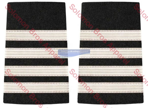 4 Bar Silver Lace Soft Epaulettes - Solomon Brothers Apparel
