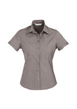 Load image into Gallery viewer, Aspect Ladies Short Sleeve Blouse - Solomon Brothers Apparel
