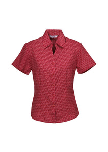 Haven Ladies Short Sleeve Print Blouse - Solomon Brothers Apparel
