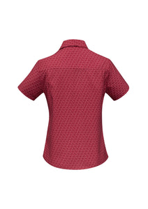 Haven Ladies Short Sleeve Print Blouse - Solomon Brothers Apparel