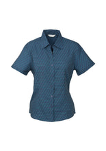 Load image into Gallery viewer, Haven Ladies Short Sleeve Print Blouse - Solomon Brothers Apparel
