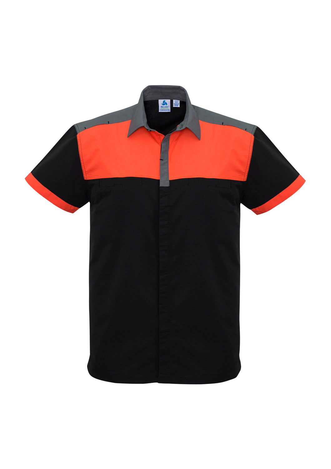 Contrast Mens Short Sleeve Shirt - Solomon Brothers Apparel