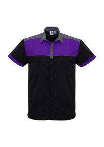 Contrast Mens Short Sleeve Shirt - Solomon Brothers Apparel