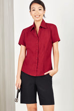 Load image into Gallery viewer, Haven Care Ladies Short Sleeve Blouse - Solomon Brothers Apparel
