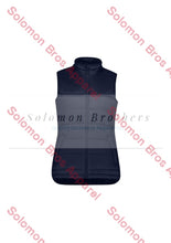 Load image into Gallery viewer, Aerial Ladies Puffer Vest Navy / Sm Jackets
