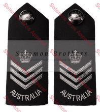 Load image into Gallery viewer, Army Staff Sergeant Silver Shoulder Board Insignia

