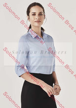 Load image into Gallery viewer, Ashley Womens 3/4 Sleeve Blouse - Solomon Brothers Apparel
