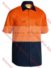 Load image into Gallery viewer, Bisley  2 Tone Cool Lightweight Drill Shirt - Short Sleeve - Solomon Brothers Apparel
