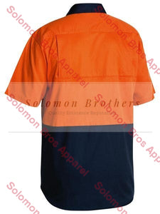 Bisley  2 Tone Cool Lightweight Drill Shirt - Short Sleeve - Solomon Brothers Apparel