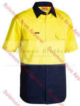 Load image into Gallery viewer, Bisley  2 Tone Cool Lightweight Drill Shirt - Short Sleeve - Solomon Brothers Apparel
