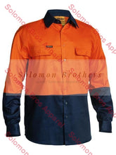 Load image into Gallery viewer, Bisley 2 Tone Hi Vis Drill Shirt - Long Sleeve - Solomon Brothers Apparel
