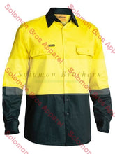 Load image into Gallery viewer, Bisley 2 Tone Hi Vis Drill Shirt - Long Sleeve - Solomon Brothers Apparel
