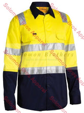 Load image into Gallery viewer, Bisley 3M Taped Cool Lightweight Hi Vis Shirt L/S With Shoulder Tape - Solomon Brothers Apparel

