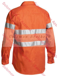 Bisley 3M Taped Hi Vis Drill Shirt L/S - Solomon Brothers Apparel