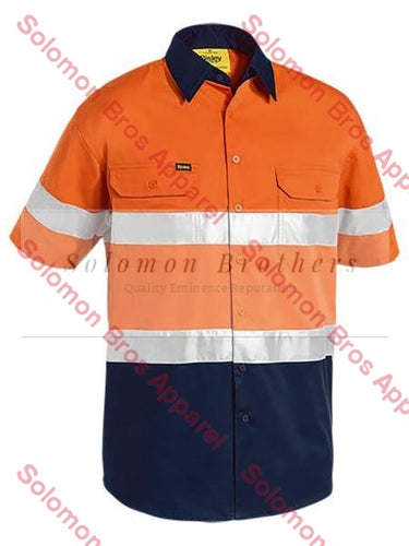 Bisley 3M Taped Two Tone Hi Vis Cool Lightweight Shirt - Short Sleeve - Solomon Brothers Apparel